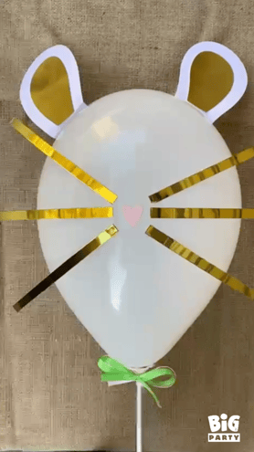 Palloncino decorato come un coniglio